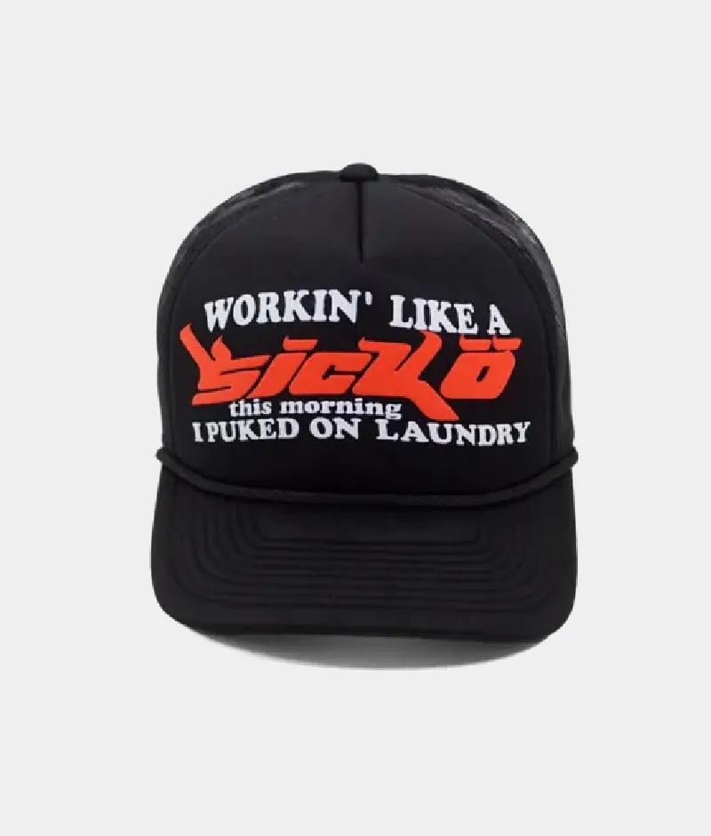 Sicko Laundry Trucker Hat Black Brim | Upto 30% Off