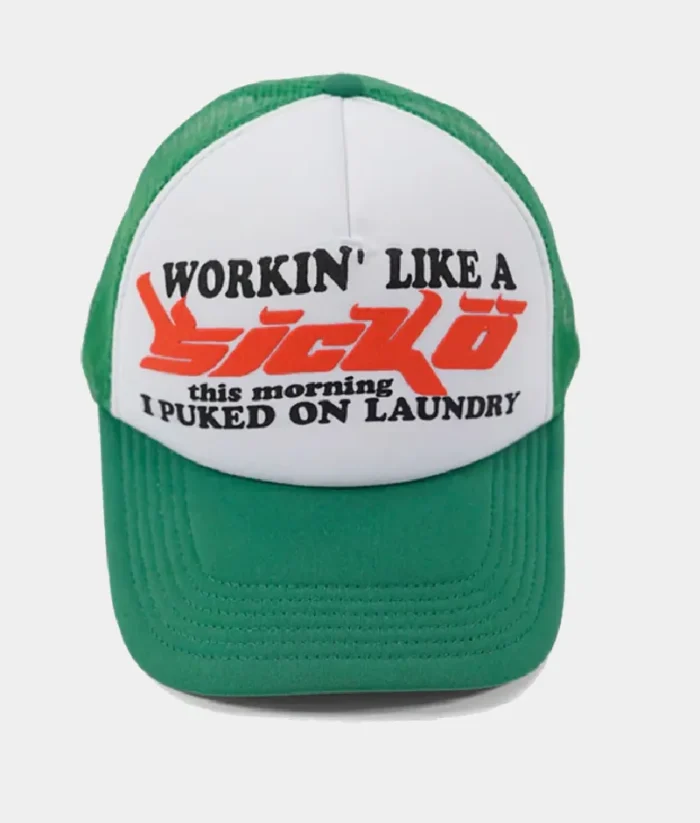 Sicko Laundry Trucker Hat Green White 1