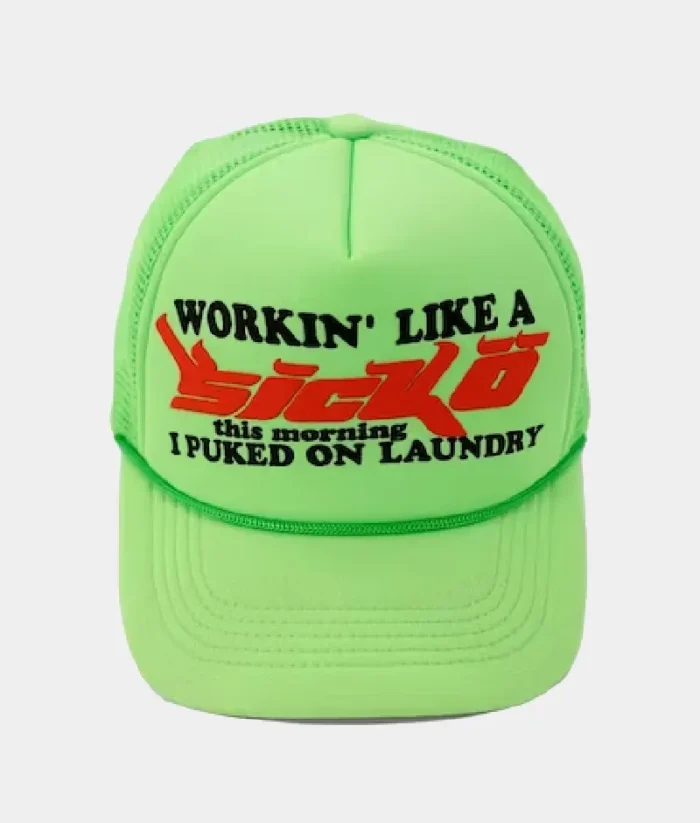 Sicko Laundry Trucker Hat Neon Green 1