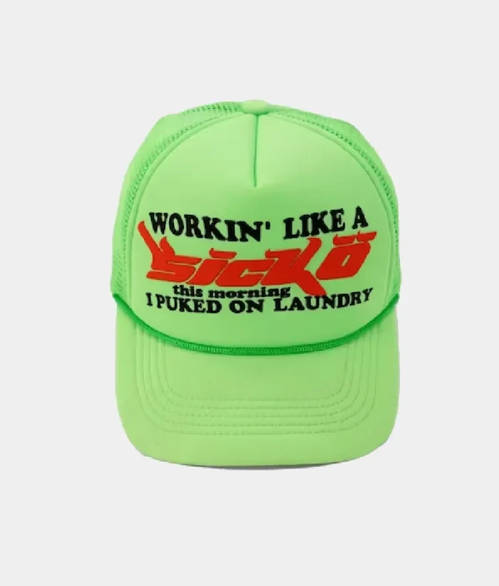 Sicko Laundry Trucker Hat Neon Green 2