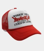 Sicko Laundry Trucker Hat Red White 1