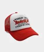 Sicko Laundry Trucker Hat Red White 2