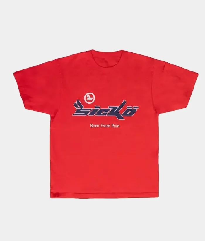 Sicko Pain T Shirt Red 1