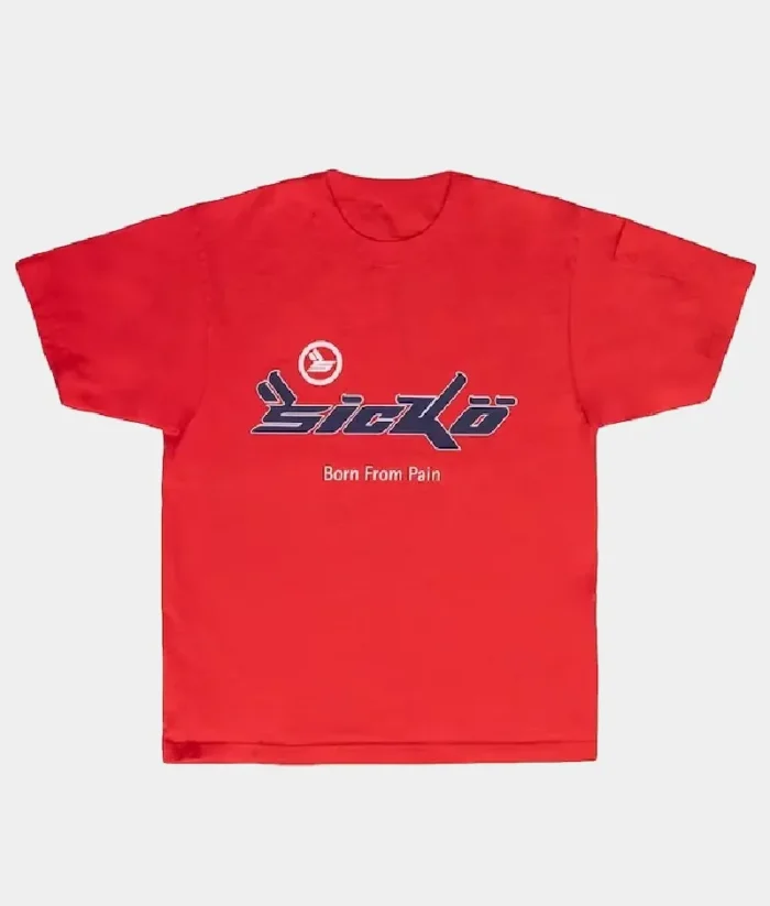 Sicko Pain T Shirt Red 2