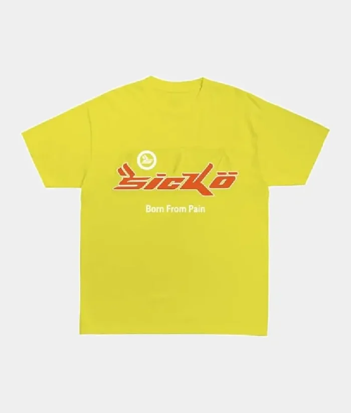Sicko Pain T Shirt Yellow 2